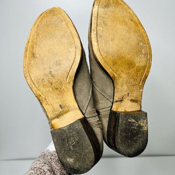 Seychelles Taupe Brown Suede Ankle Boots - Picture 7 of 9